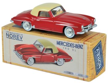 NOREVCL3512 - MERCEDES BENZ 190 SL 1956 rosso beige tetto