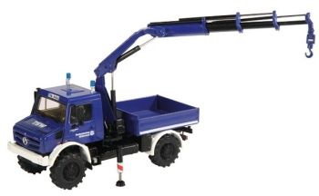 NZG9113/01 - MERCEDES BENZ Unimog U 5002 THW con gru ausiliaria