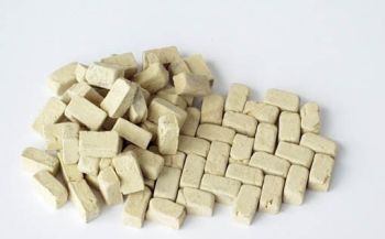 PLS137 - Ciottoli in miniatura per diorama rettangolo beige