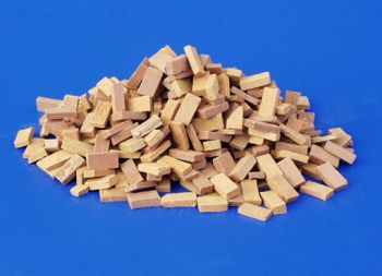 PLS4020 - Mattoni in miniatura rossi e beige per diorama