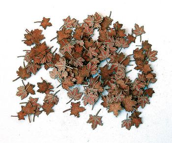 PLS4034 - Foglie d'acero rosse in miniatura da 3 mm per diorama