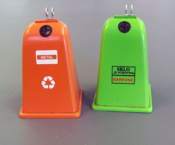 PLS435 - contenitori per il riciclaggio in miniatura da assemblare e dipingere