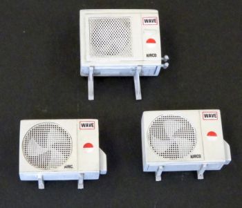 PLS491 - 3 condizionatori d'aria in miniatura da assemblare e verniciare