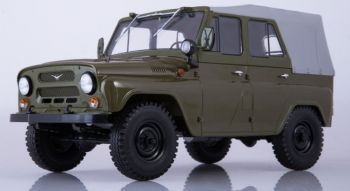 PRXPCL47088 - UAZ 469 telone grigio militare 4x4