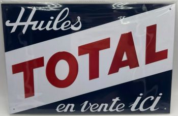 MAGPB219 - Plaque métallique TOTAL Huiles - en Vente ici ! - 20x30 cm