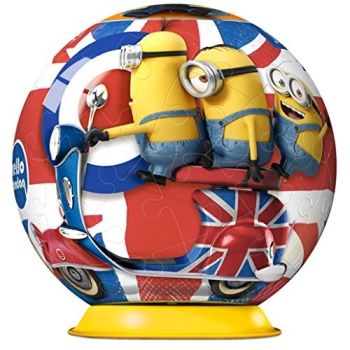 RAV11914/01 - Puzzle 3D - 54 Pezzi - MINIONS in INGHILTERRA - 7 cm