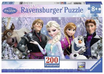 RAV128013 - Puzzle panoramico - 200 pezzi - La regina delle nevi