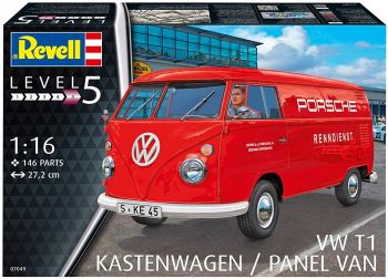 REV07049 - Modello di furgone VOLKSWAGEN T1 PORSCHE da montare e verniciare