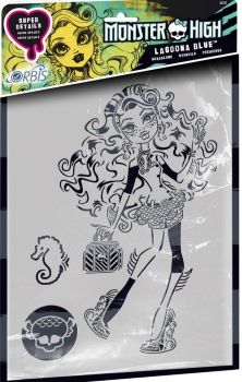 REV30220 - Stencil MONSTER HIGH - Lagoona Blue