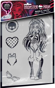 REV30221 - Stencil MONSTER HIGH - Ghoula Yelps