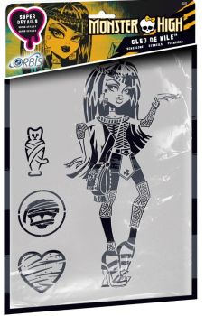REV30222 - Stencil MONSTER HIGH - Cléo de Nile