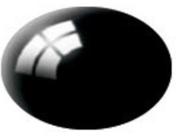 REV36107 - Colore acrilico nero lucido vasetto da 18 ml