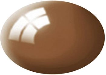 REV36180 - Pittura acrilica marrone argilla brillante vaso da 18 ml