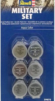REV39075 - Pittura acrilica Military Set 6 colori vasetto da 5ml