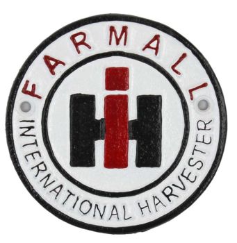 RHY-DE1073 - Pannello tondo in ghisa IH Farmall