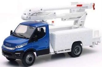 NEW15873C - Camion IVECO Daily blu con cestello