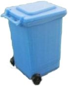 UM143_BLEU - 1 bidone blu da 240 lt dimensioni 2 x 1;5 altezza 3 cm