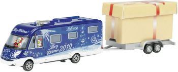 SCH25828 - HYMERMOBIL Natale 2010 con rimorchio a 2 assi e gigantesco regalo di Natale