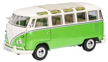 SCH286 - VW T1b Samba; verde e beige