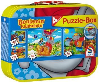 SCM55594 - 2 puzzle da 26 pezzi e 2 puzzle da 48 pezzi - Benjamin l'elefante