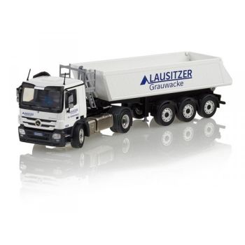 CON72202/04 - MERCEDES-BENZ Actros MP03 con SCHMITZ CARGOBULL "LAUSITZER GRAUWACKE" ribaltabile a 3 assi
