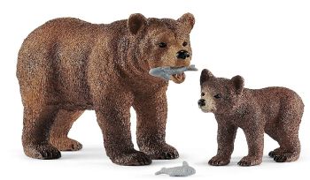 SHL42473 - Mamma grizzly con cucciolo
