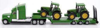 SIK1837 - Camion 6x4 con rimorchio Caricatore basso con JOHN DEERE 6920 e 6820 Ech:1/87