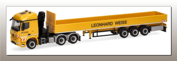 HER953719 - MERCEDES BENZ Arocs 6x4 con rimorchio a 3 assi LEONHARD WEISS