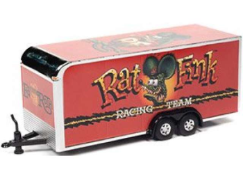 AWSP093 - Rimorchio chiuso a 2 assi Rat Fink rosso