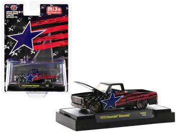 M2M-31500MJS47 - CHEVROLET Silverado Pick-up stelle e strisce 1979 nero, rosso e blu
