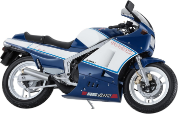 HAW21739 - Moto SUZUKI RG400I blu e bianca da montare e verniciare