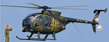 HAW07488 - Elicottero OH-6D - Speciale Akeno 2019 con figura femminile