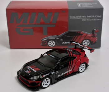 MGT00956-R - TOYOTA GR86 HKS Type R Advan Tokyo Auto Salon 2022 Nero