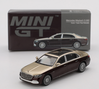 MGT00962-L - MERCEDES-Maybach S680 Oro e rosso metallizzato 2024