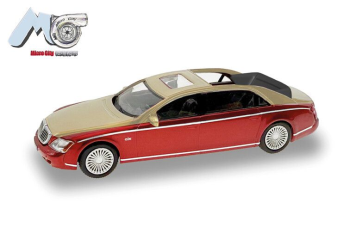 HER87MC000034 - MAYBACH 62S 2002 rosso e oro