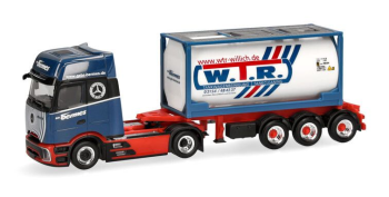 HER320443 - MERCEDES BENZ Actros L 4x2 con porta container da 20 piedi a 3 assi BERMES