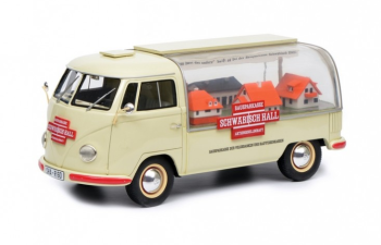 SCH18U00184 - VOLKSWAGEN T1 furgone pubblicitario Schwäbisch Hall 1954