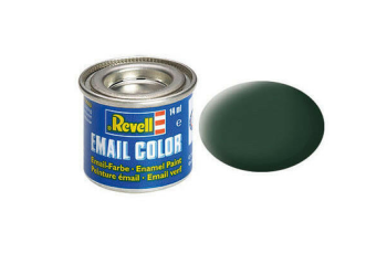 REV32168 - Vernice smaltata verde scuro opaca RAF 14ml