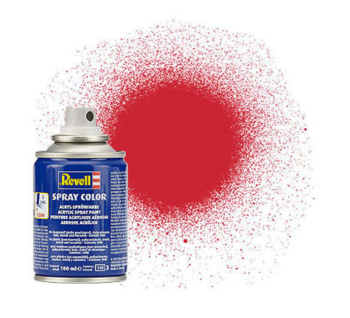 REV34330 - Vernice spray acrilica satinata rosso brillante 100 ml