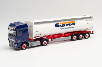 HER312004 - DAF XF SSC 4x2 con portacontainer e tank container 3 assi GREIWING