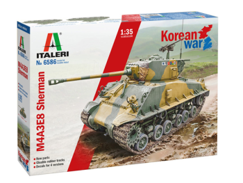 ITA6586 - M4A3E8 Carro armato Sherman della Guerra di Corea da assemblare e verniciare