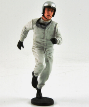 FLM118053-D2 - FIGURINA Pilota Tim alla partenza con casco grigio metallizzato