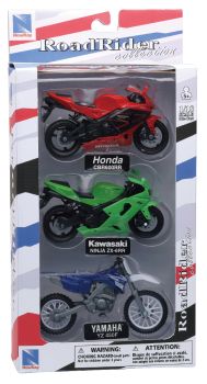 NEW67015B - Set di 3 moto HONDA KAWASAKI e YAMAHA