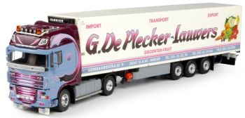 TEK64289 - DAF XF105 Super Space Cab 4x2 con semirefrigerato 3 assi Carrier Transport G.Lauwers De Plecker