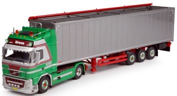 TEK64991 - VOLVO FH03 Globetrotter XL 4x2 con semi Cargo Floor 3 assi telone aperto Trasporto Kroon