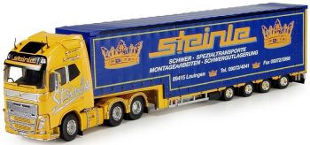 TEK67711 - VOLVO FH04 Globetrotter XL 6x2 con semi telone 4 assi Steinle