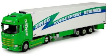 TEK72220 - SCANIA Highline 4x2 con semi frigorifero 3 assi Chereau trasporto Zingg