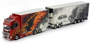 TEK72255 - SCANIA Serie S Highline trasportatore con carrello combinato e rimorchio frigorifero Trasporti RISTIMAA
