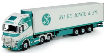 TEK72732 - VOLVO FH04 Globetrotter XL 6x4 con semi frigorifero 3 Assi NH DE JONGE