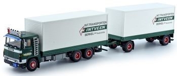 TEK72959 - SCANIA 141 carro a cassone rigido e rimorchio da trasporto INTVEEN